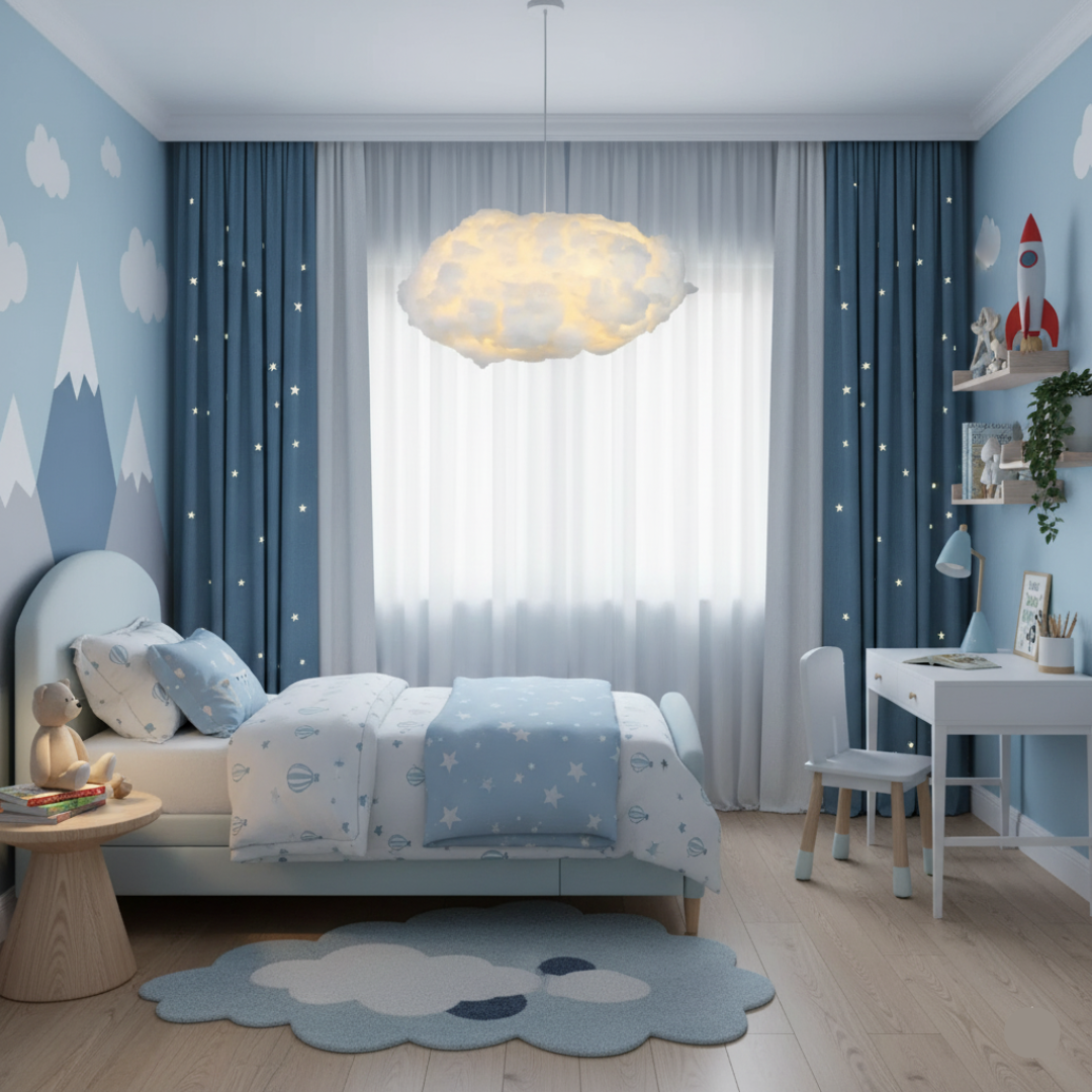 Oakberry London | Dreamly Cloud Ceiling Lamp | Soft Bedroom Lighting Decor for a Cozy Ambiance