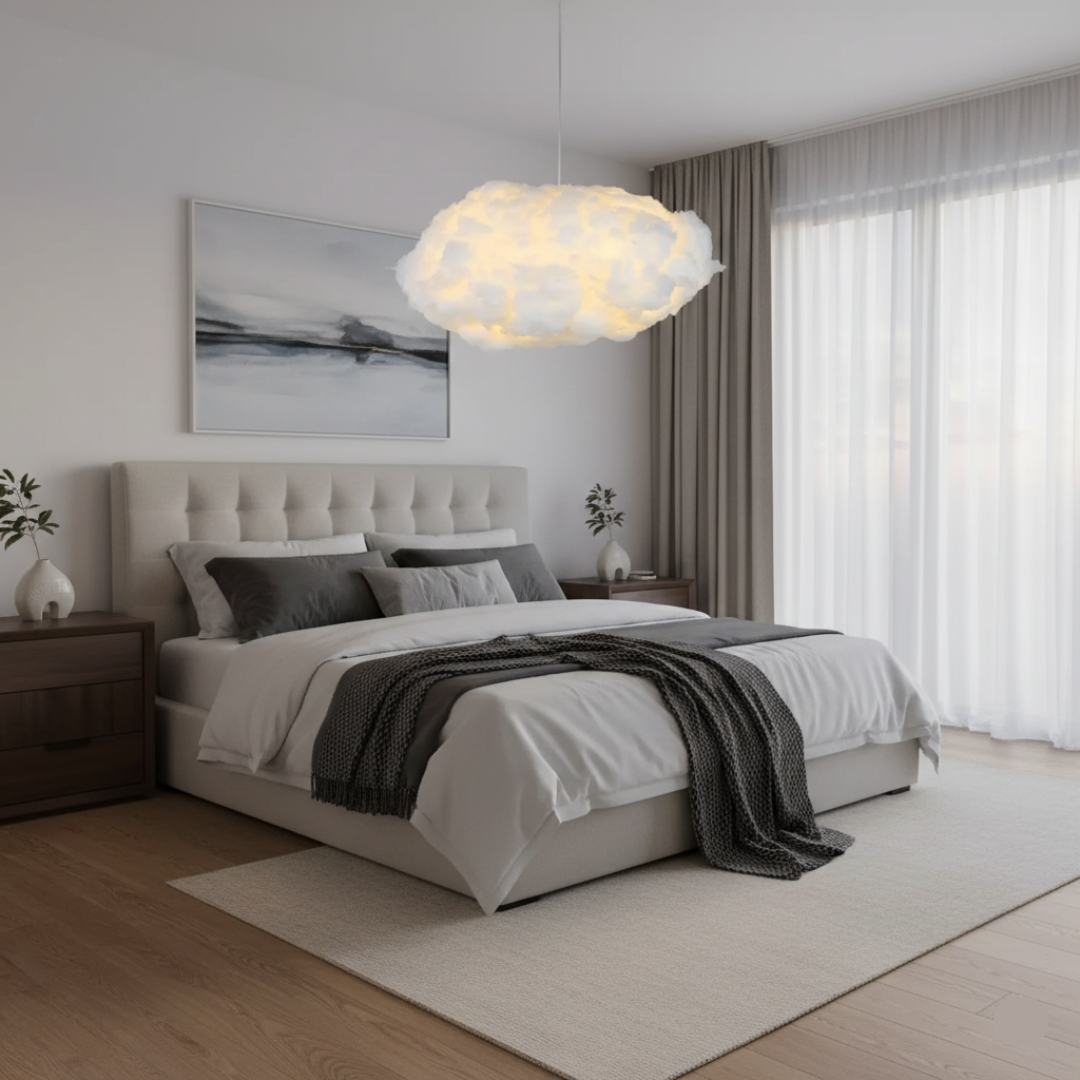 Oakberry London | Dreamly Cloud Ceiling Lamp | Soft Bedroom Lighting Decor for a Cozy Ambiance