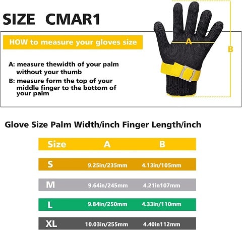 Kim | Stainless Steel Mesh Glove – Food Grade Safety Protection