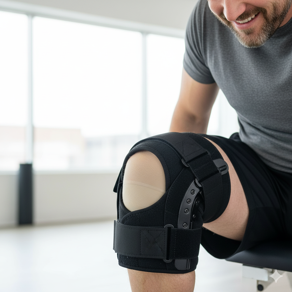 Jerred | Plus Size Adjustable Knee Support Brace for Pain Relief