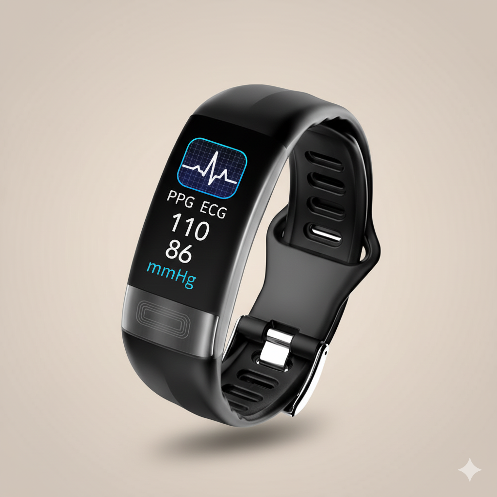 Sheelagh Smart Fitness Bracelet with Blood Pressure & ECG Monitor