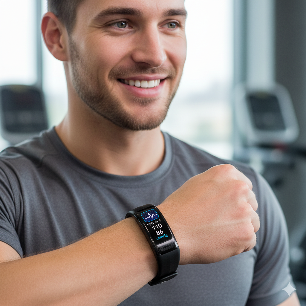 Sheelagh Smart Fitness Bracelet with Blood Pressure & ECG Monitor