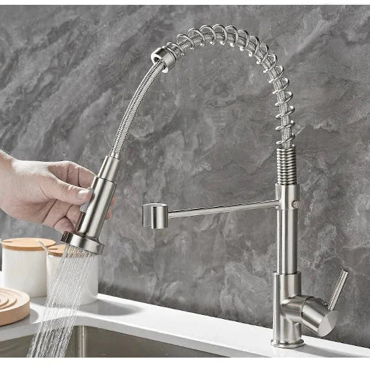 Trixie | DualFlow Kitchen Tap – Modern Dual Outlet Mixer Faucet for Hot & Cold Water