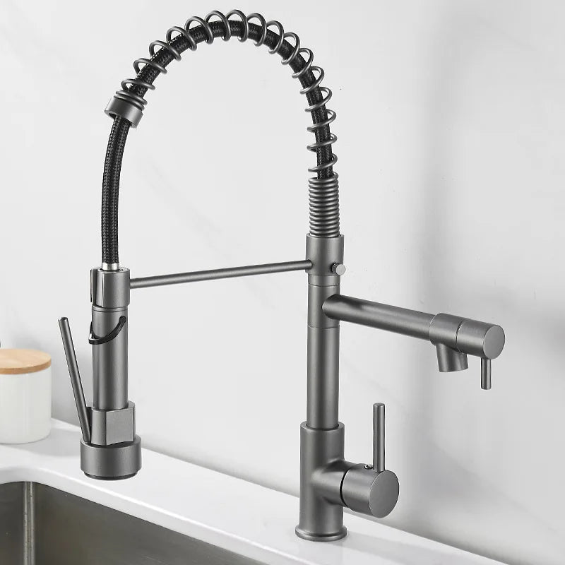 Trixie | DualFlow Kitchen Tap – Modern Dual Outlet Mixer Faucet for Hot & Cold Water