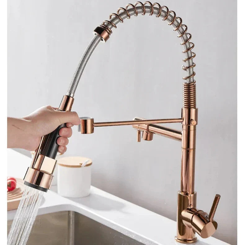 Trixie | DualFlow Kitchen Tap – Modern Dual Outlet Mixer Faucet for Hot & Cold Water