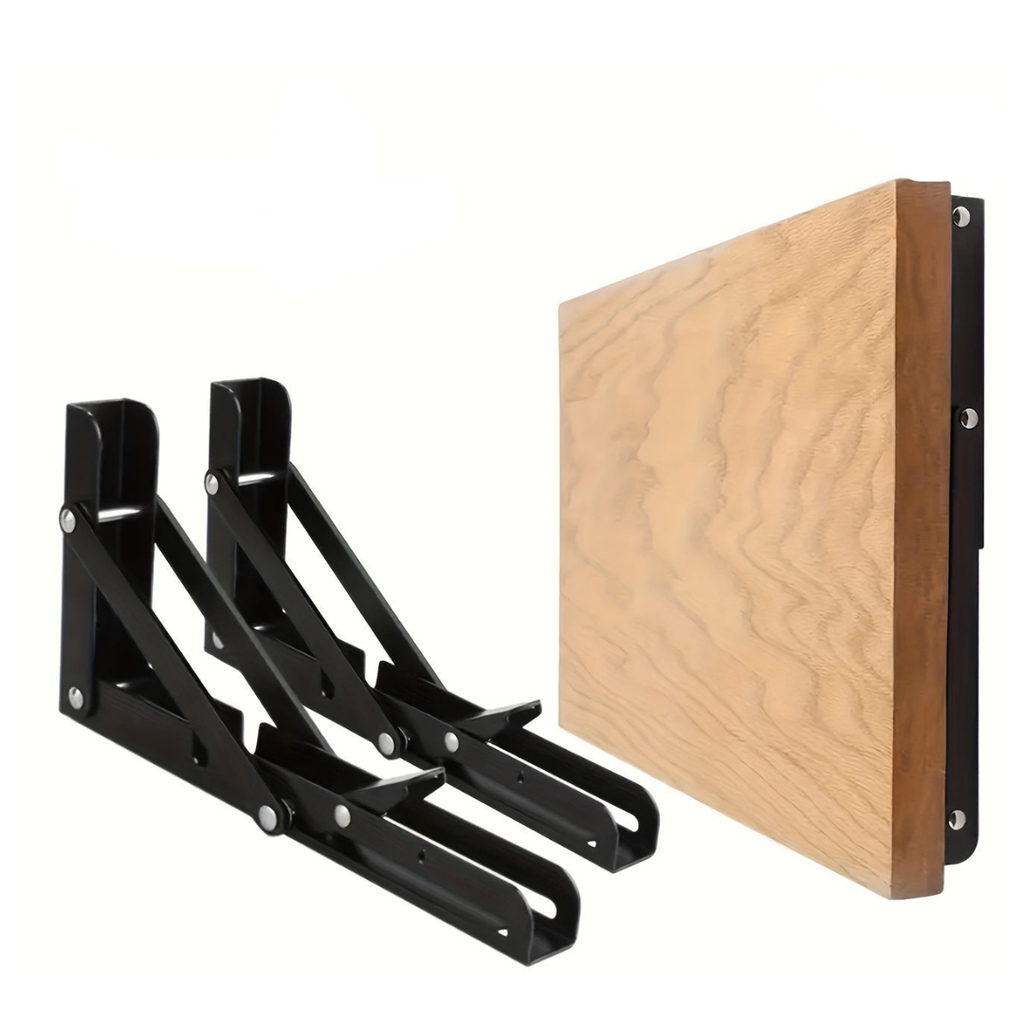 Ellery | Heavy-Duty Folding Shelf Brackets – 2-Pack Wall Mount