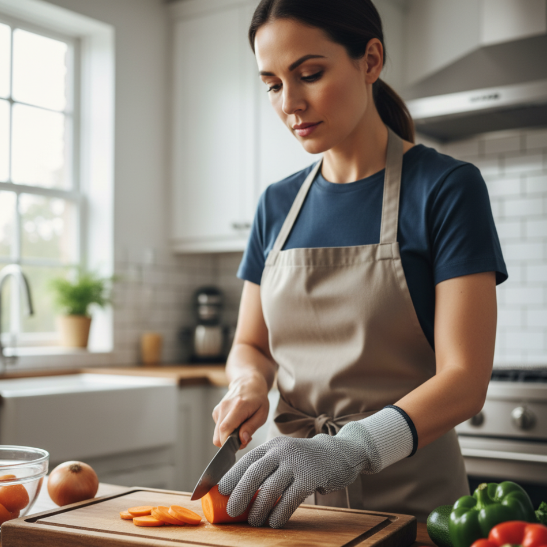 Kim | Stainless Steel Mesh Glove – Food Grade Safety Protection