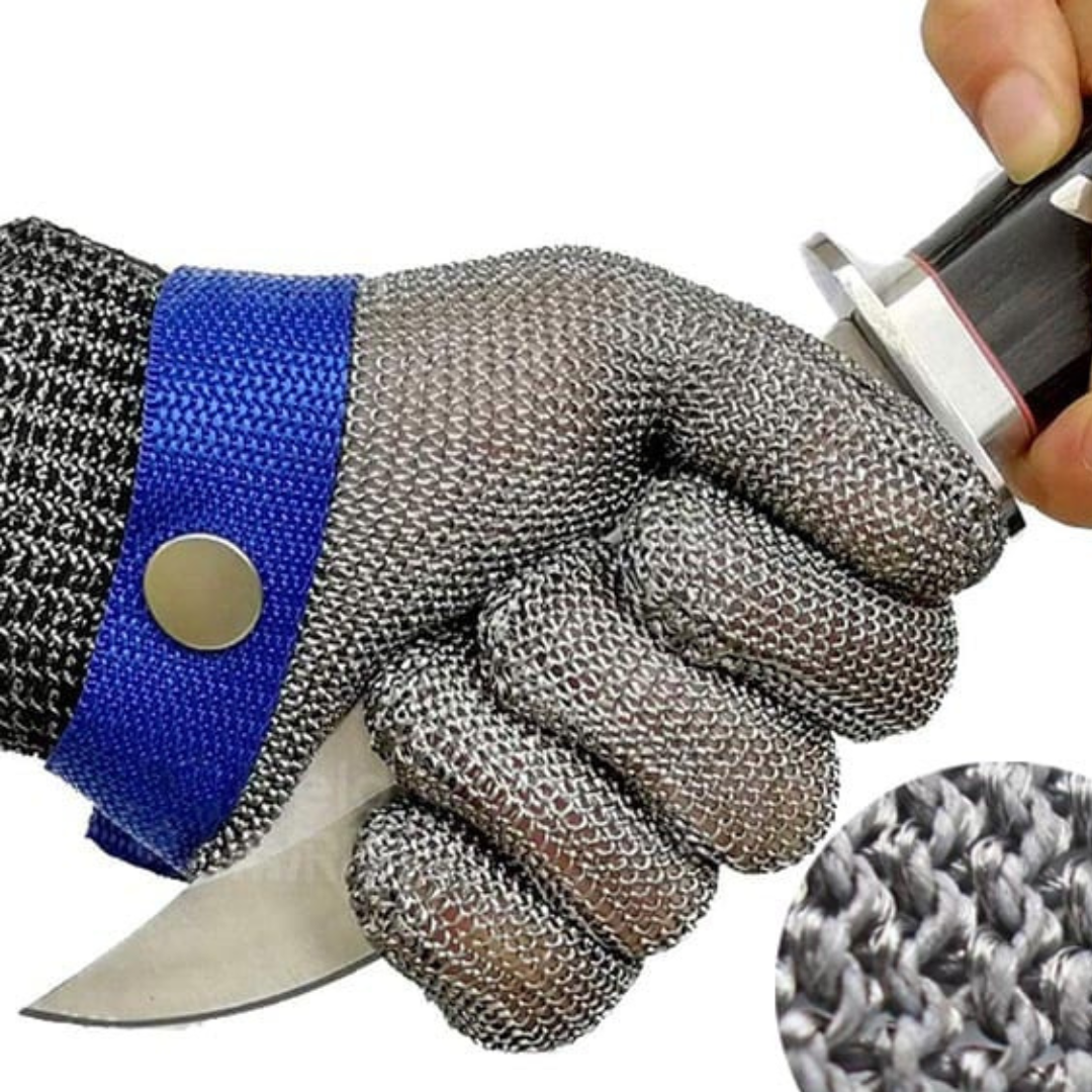 Kim | Stainless Steel Mesh Glove – Food Grade Safety Protection