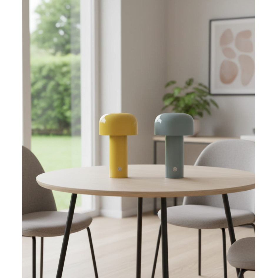 Portable USB Rechargeable Touch Lamp – Modern Nightstand & Living Room Light