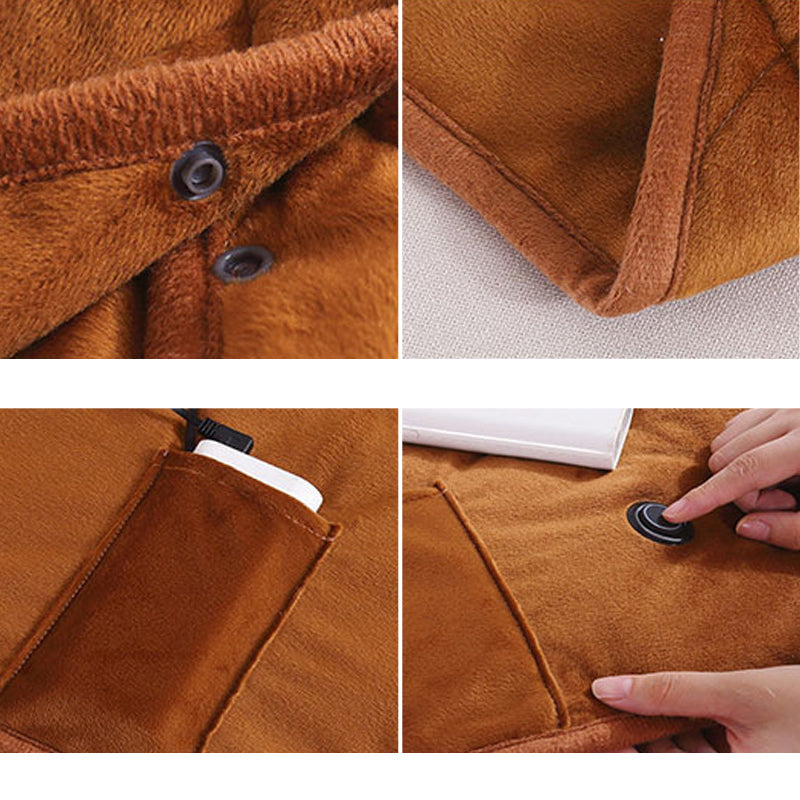 Mansel | USB Heated Blanket – Portable Electric Throw for Office, Travel & Home Comfort