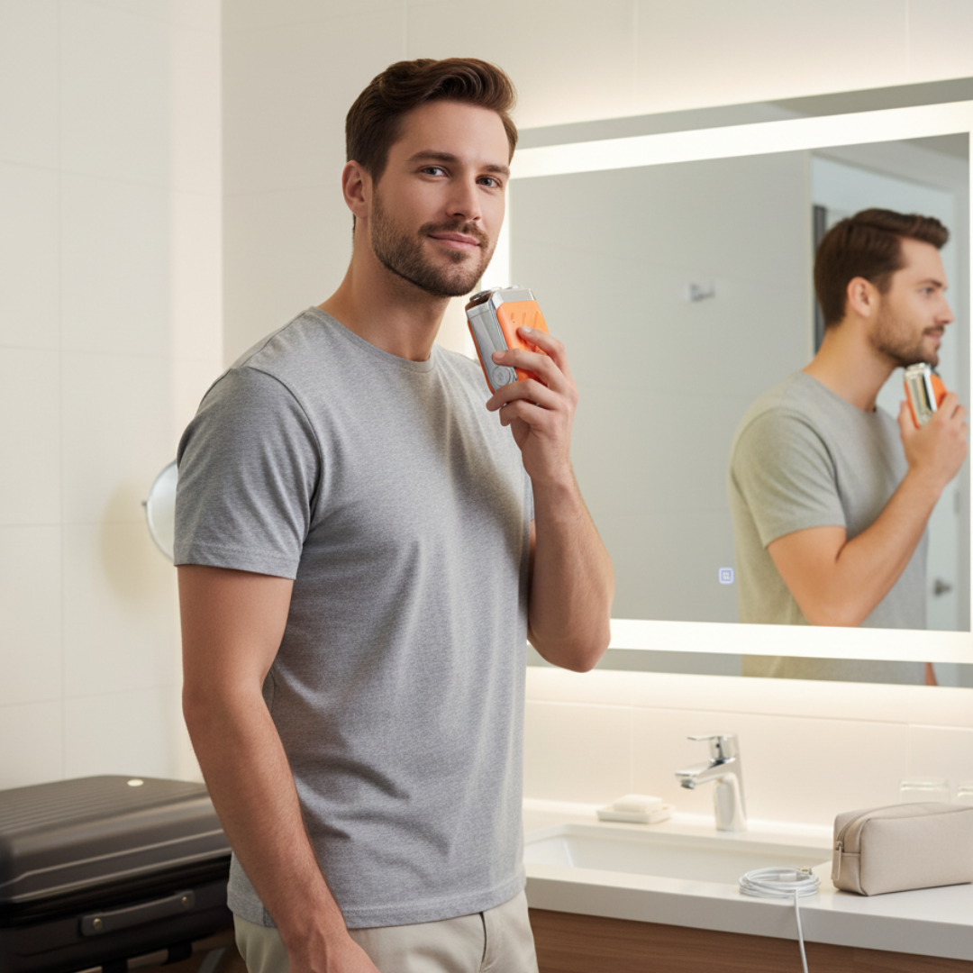 Hortense | Mini Electric Shaver – Portable USB Rechargeable Razor for Men & Travel