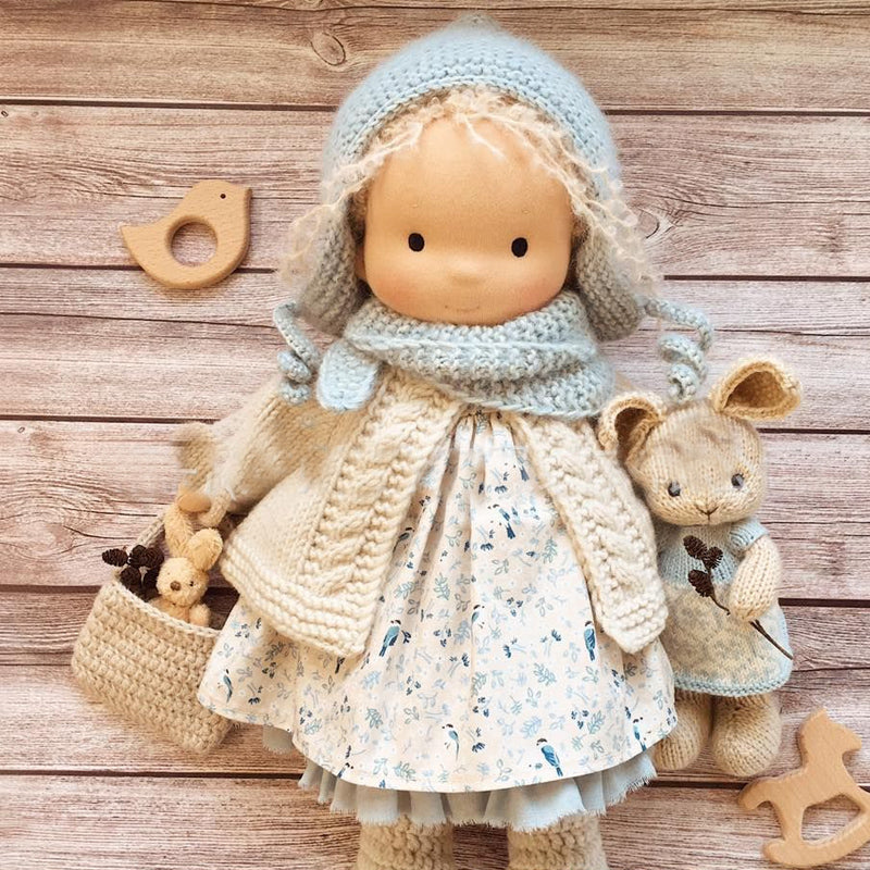 Terrie | Handcrafted Waldorf Doll – Natural Cotton Toy UK
