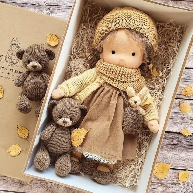Terrie | Handcrafted Waldorf Doll – Natural Cotton Toy UK