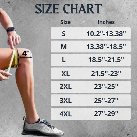 Jerred | Plus Size Adjustable Knee Support Brace for Pain Relief