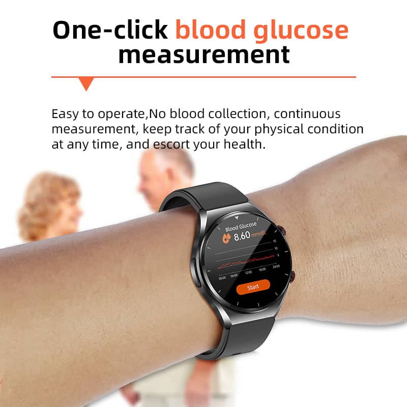 Leon | Suga Pro Smartwatch – Blood Sugar, Blood Pressure & ECG Heart Monitor