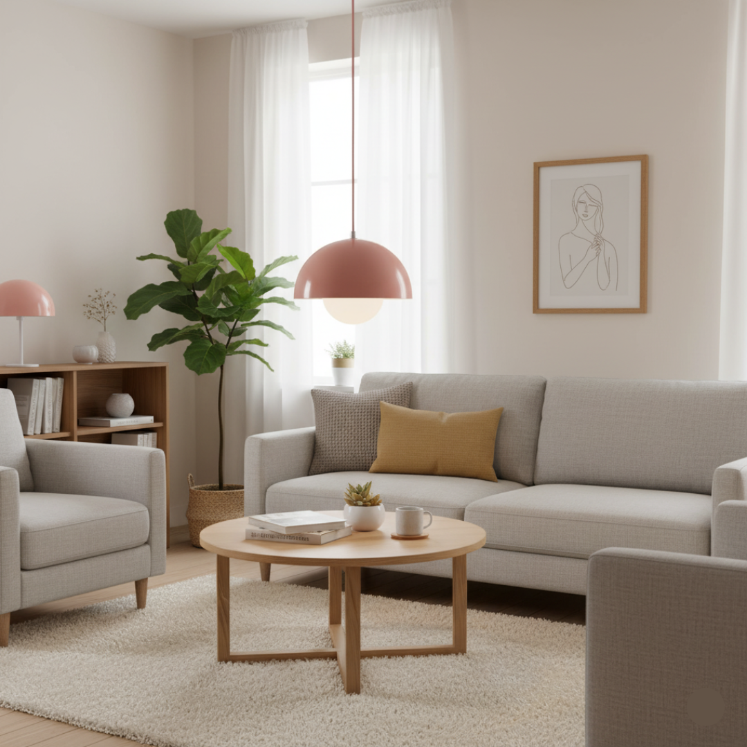 Scandinavian Hanging Flower Pot Light – Modern Bedroom Accent | Lumina Lighting