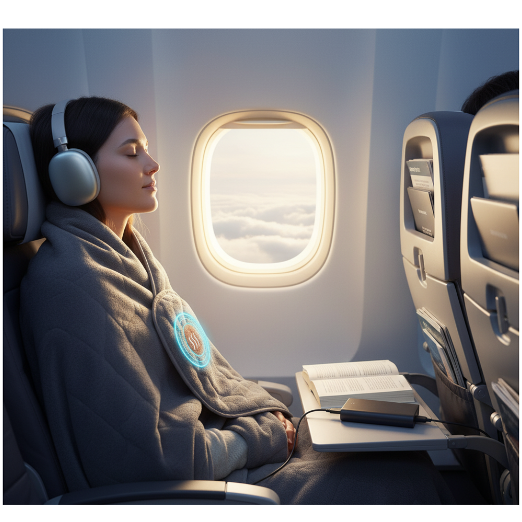 Mansel | USB Heated Blanket – Portable Electric Throw for Office, Travel & Home Comfort