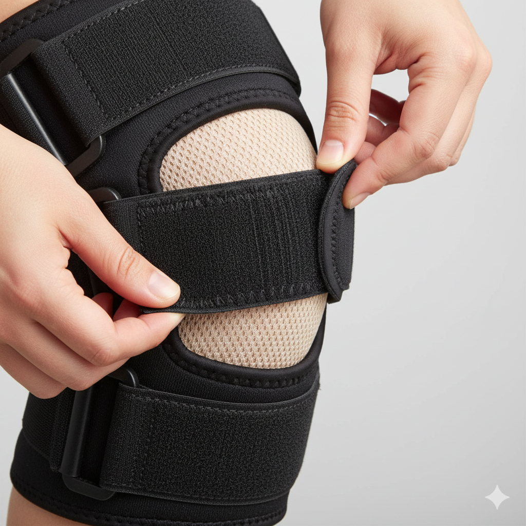 Jerred | Plus Size Adjustable Knee Support Brace for Pain Relief