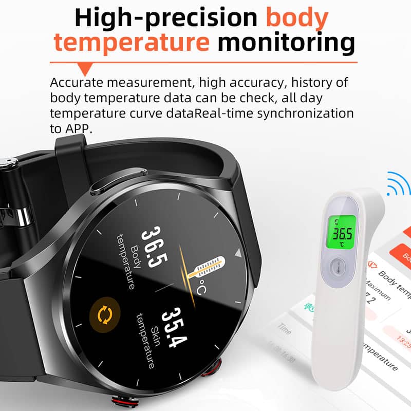 Leon | Suga Pro Smartwatch – Blood Sugar, Blood Pressure & ECG Heart Monitor