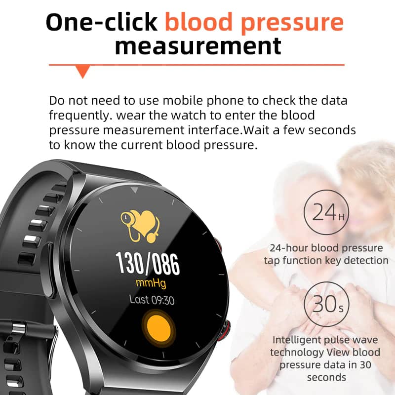 Leon | Suga Pro Smartwatch – Blood Sugar, Blood Pressure & ECG Heart Monitor