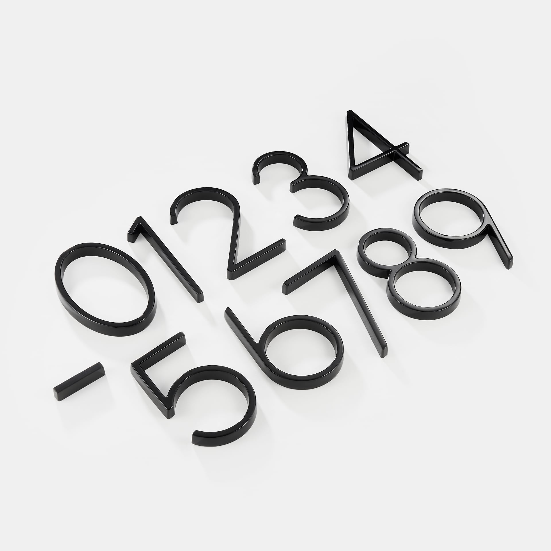 Modern Black House Numbers – Sleek Outdoor Address Signage