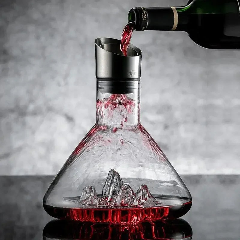 Laurence | 1500ml Wine Decanter with Built-In Aerator – Crystal Glass Carafe for Red Wine