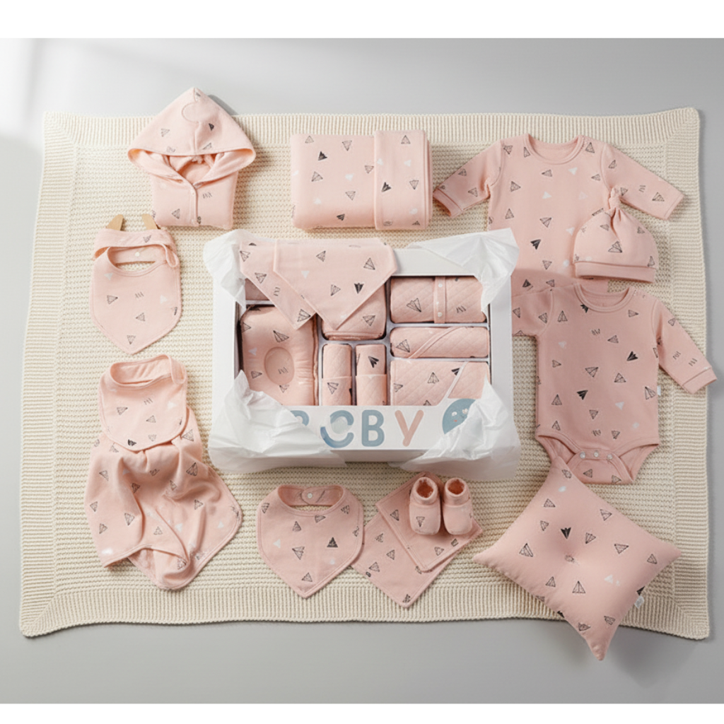 Shyanne | Baby Gift Set for Newborn – Cotton Clothing & Accessories